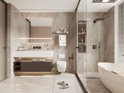 现代卫浴间、洗手间