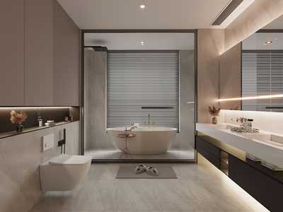 现代卫浴间、洗手间