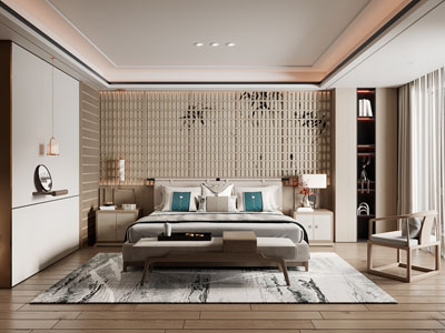新中式卧室