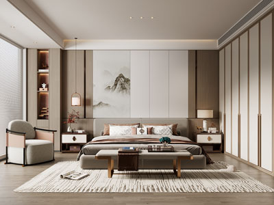 新中式卧室