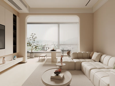 现代奶油风客厅