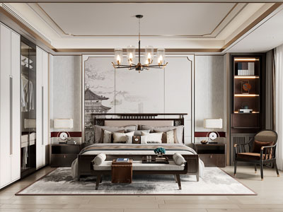 新中式卧室