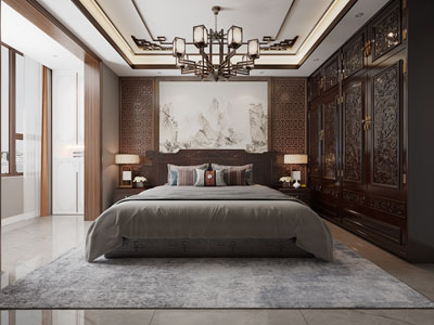 新中式卧室