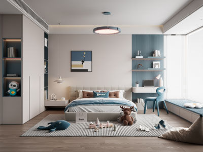 现代卧室、儿童房