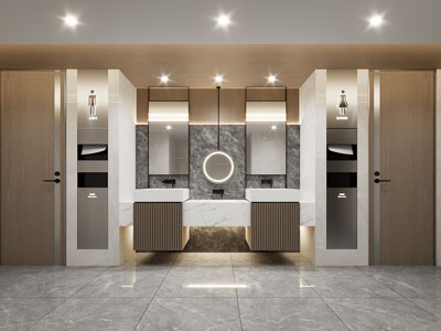 现代公共洗手间、卫生间