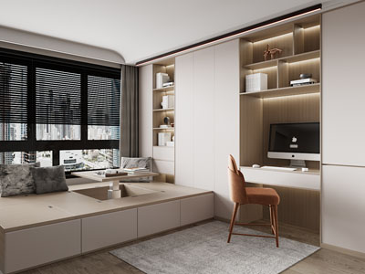 现代榻榻米卧室