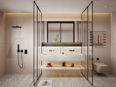 现代洗手间、卫浴间