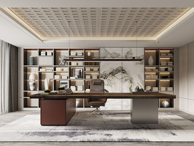 新中式董事长、总经理办公室