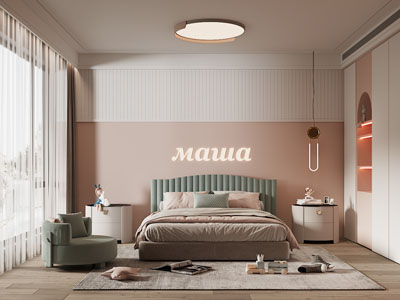 现代卧室、儿童房、公主房