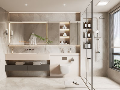 现代卫浴间、洗手间