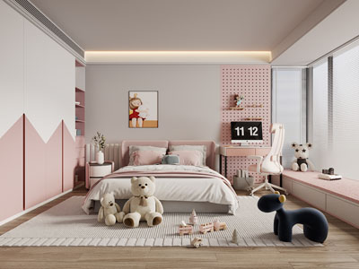 现代卧室、儿童房、公主房