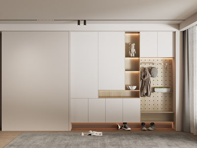 现代玄关鞋柜