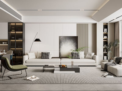 现代客厅餐厅
