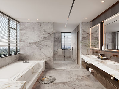 现代卫浴间、洗手间