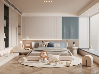 现代卧室、儿童房、公主房
