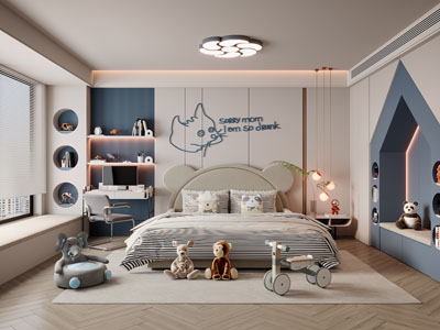 现代卧室、儿童房