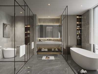 现代卫浴间、洗手间