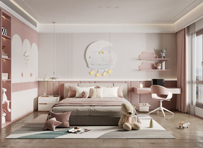 现代卧室、公主房、儿童房