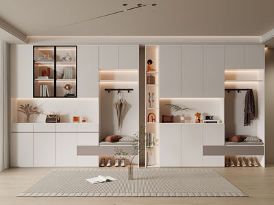 现代玄关装饰鞋柜