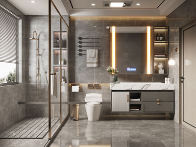 现代卫浴间、洗手间