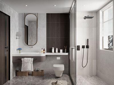 现代卫浴间、洗手间