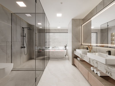 现代卫浴间、洗手间