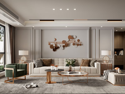 现代轻奢客厅
