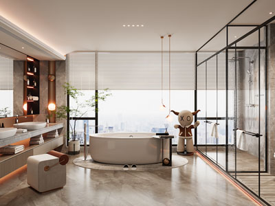 现代卫浴间、洗手间