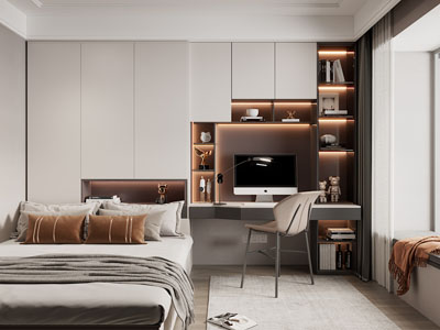 现代榻榻米卧室