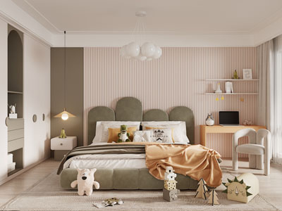 现代卧室、儿童房、公主房