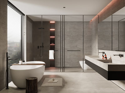 现代卫浴间、洗手间