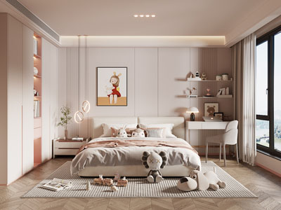 现代卧室、儿童房、公主房
