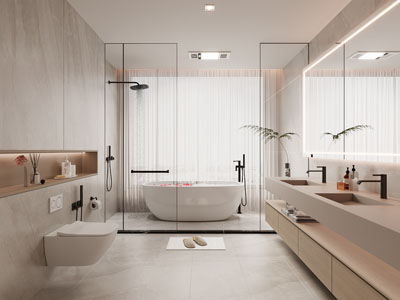 现代卫浴间、洗手间