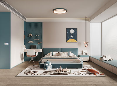 现代卧室、儿童房