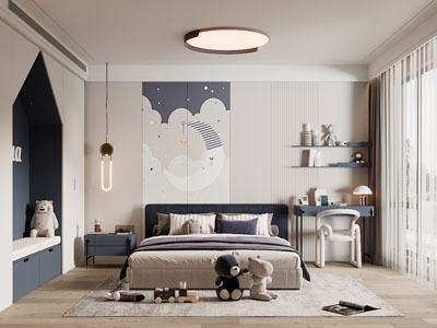 现代卧室、儿童房