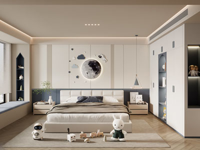 现代卧室、儿童房