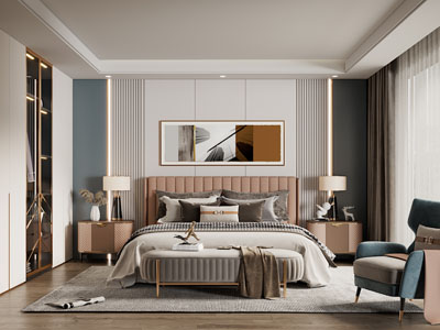 现代轻奢卧室