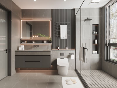 现代卫浴间、洗手间