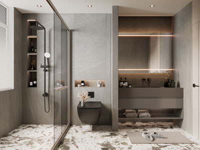 现代卫浴间、洗手间