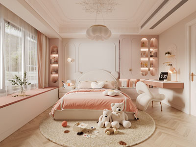 法式卧室、儿童房、公主房