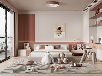 现代卧室、儿童房、公主房