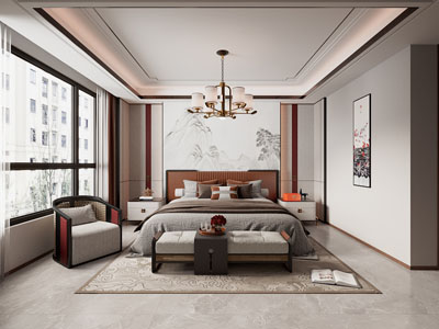 新中式卧室