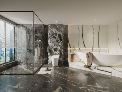 现代卫浴间、洗手间