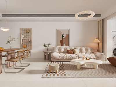 侘寂风客厅餐厅