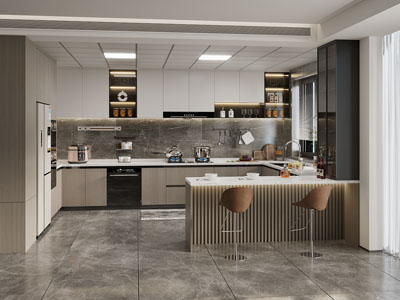 现代开放式厨房