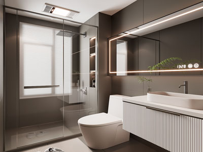 现代卫浴间、洗手间