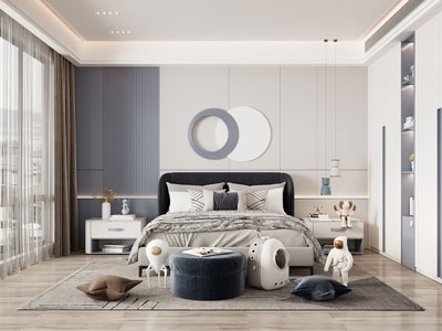 现代卧室、儿童房