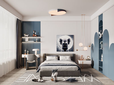 现代卧室、儿童房