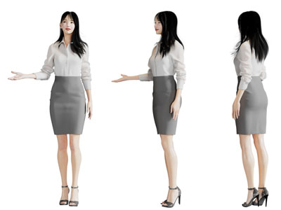 现代职业装女人