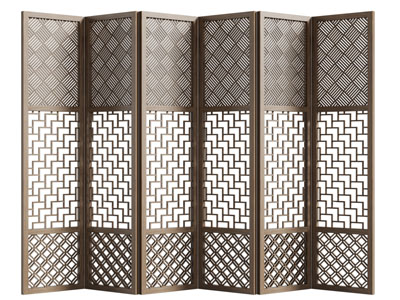 新中式实木屏风